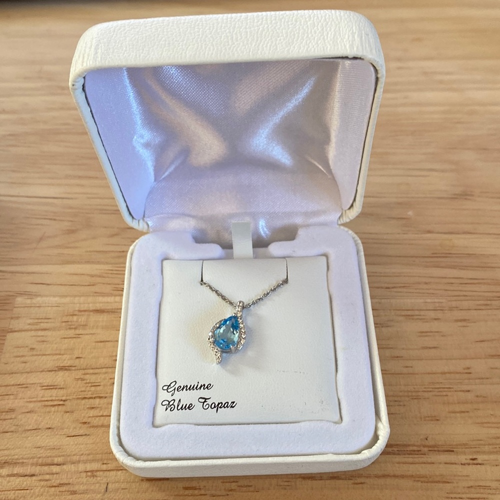 Blue Topaz Necklace
